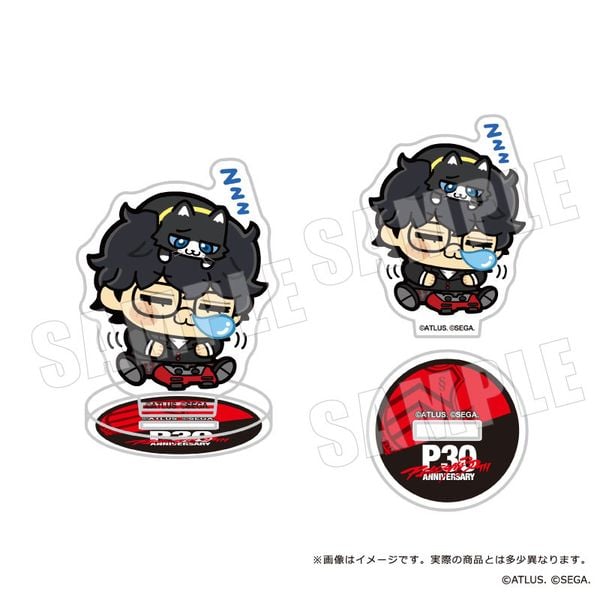 Small Acrylic Stand 8Pack BOX P30th Protagonist x Bkub - Persona Series | ATLUS Goods