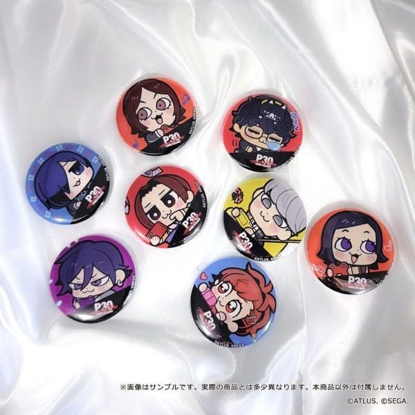 P30th Protagonist x Bkub Tin Badge 8Pack BOX - Persona Series | ATLUS/SEGA Goods