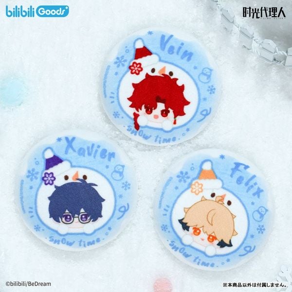 MokoMoko Winter Series Trading Tin Badge Link Click | bilibili Goods