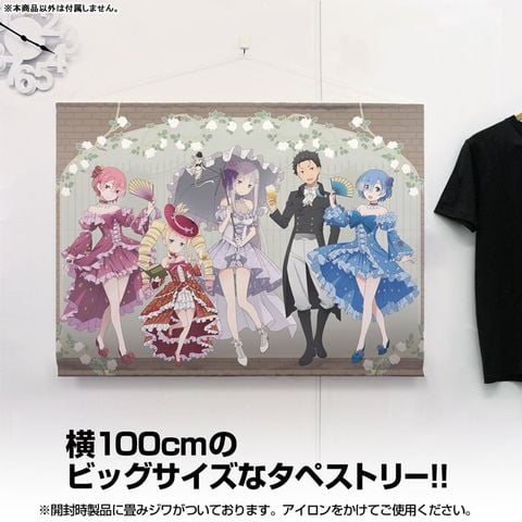 Wall Scroll ReZERO Starting Life in Another World 100cm Party ver. New Illustration - ReZERO Starting Life in Another World | COSPA Goods