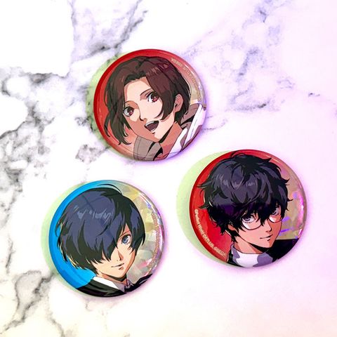 Can Badge 1st Anniversary Illustration Persona 5 The Phantom X | KADOKAWA Goods