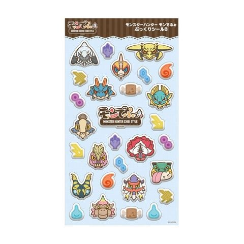 Monster Hunter MonDefo Pukkuri Sticker B - Monster Hunter | Capcom Goods