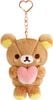 Rilakkuma Heart Burasage Plush - Rilakkuma | San X Plushie