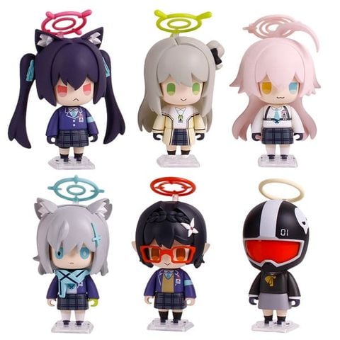 Sunaookami Shiroko & Takanashi Hoshino & Kuromi Serika & Izayoi Nonomi & Okusora Ayane Series vol.1 6Pack BOX - Blue Archive | GOD BRAVE STUDIO Figure