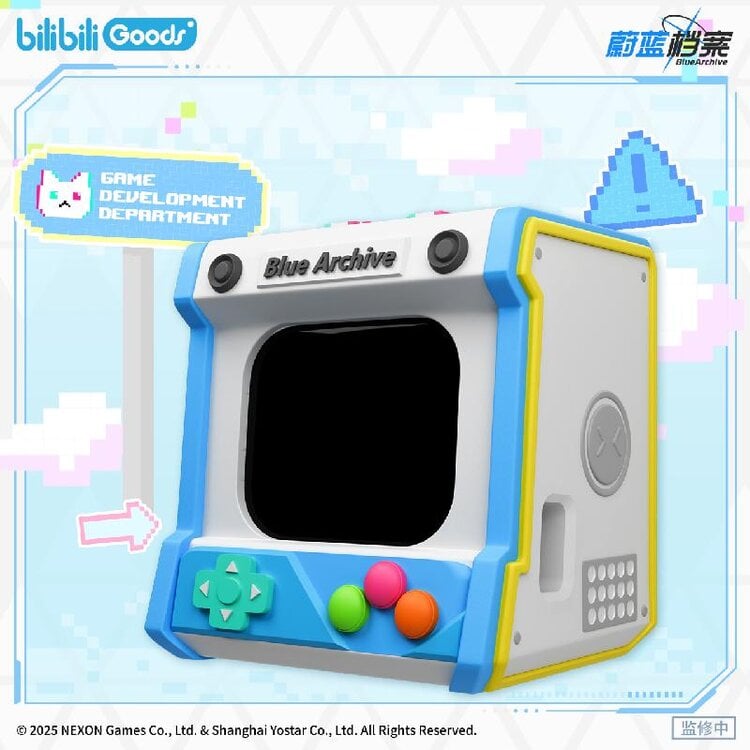Tai Nghe Bluetooth Blue Archive CUBE FACE LCD Màn Hình Cảm Ứng