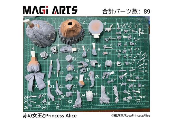 Model Kit Red Queen & Princess Alice Garage Kit 1/6 - Red Queen and Princess Alice | MAGI ARTS