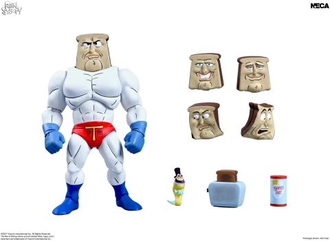 Powdered Toast Man Ultimate 7 Inch - Ren & Stimpy | NECA Action Figure