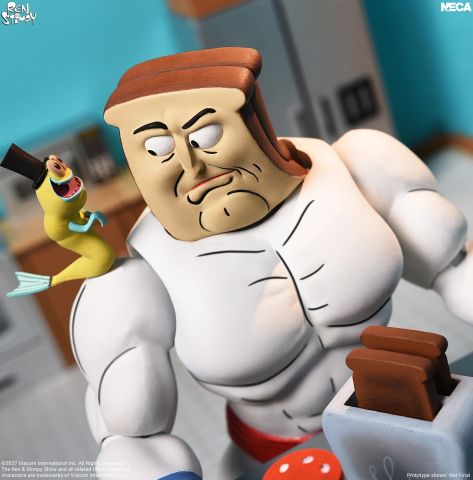 Powdered Toast Man Ultimate 7 Inch - Ren & Stimpy | NECA Action Figure