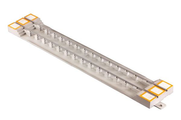 Pit Track w/Caution Color A [Orange] 1/80 - Train Models | Plum Plastic Model