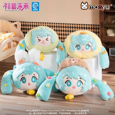 Nhồi Bông Hatsune Miku Pajama Party Round Plush Charm - VOCALOID | MOEYU