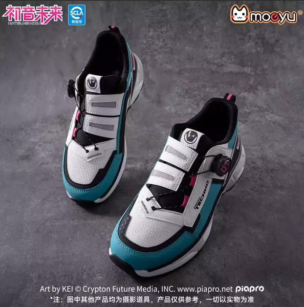 Giày Hatsune Miku Neon Techno Series Color blocking Sports Shoes - Piapro Characters | Moeyu Goods