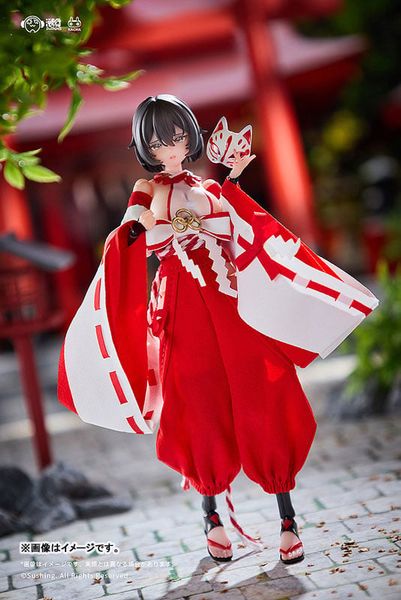 Kikyou Uefuji Combat Priestess 1/12 - Combat Shrine Maiden | Sushing figure