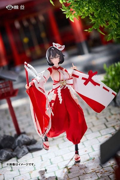 Kikyou Uefuji Combat Priestess 1/12 - Combat Shrine Maiden | Sushing figure