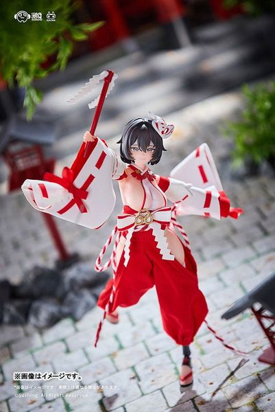Kikyou Uefuji Combat Priestess 1/12 - Combat Shrine Maiden | Sushing figure