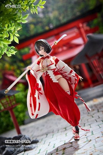 Kikyou Uefuji Combat Priestess 1/12 - Combat Shrine Maiden | Sushing figure