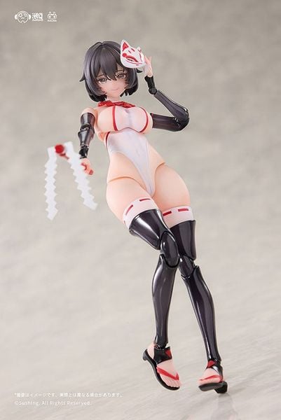 Kikyou Uefuji Combat Priestess 1/12 - Combat Shrine Maiden | Sushing figure