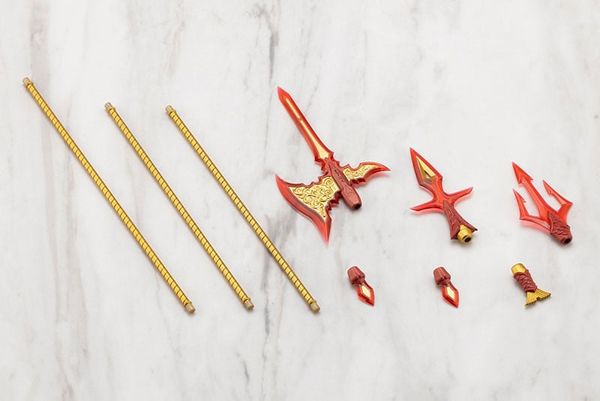 M.S.G Modeling Support Goods VIRTUOUS STYLE11 POLE WEAPON SET FLAMERITE Ver. - VIRTUOUS STYLE | Kotobukiya Goods