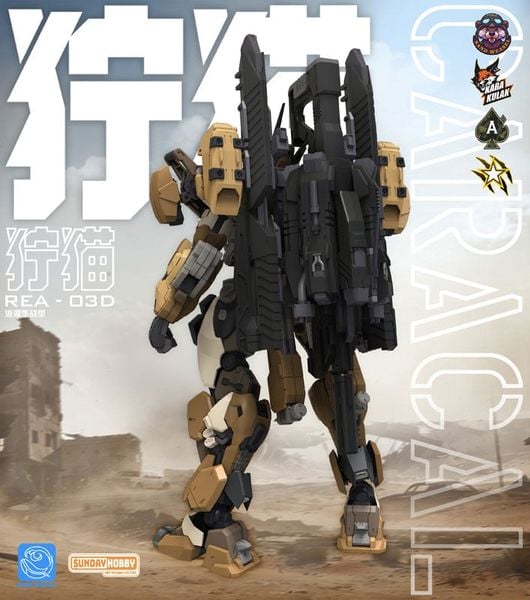 Plastic Model Kit REA-03D Caracal - Blue Whale | MJZ STUDIO Plastic Model Kit
