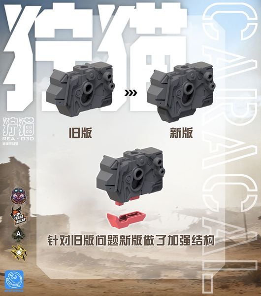 Plastic Model Kit REA-03D Caracal - Blue Whale | MJZ STUDIO Plastic Model Kit