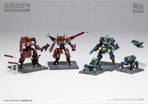 Ember Obsidian Protocol Raid Starter Set | Queti Tectonics Plastic Model