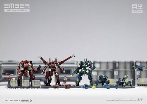 Ember Obsidian Protocol Raid Starter Set | Queti Tectonics Plastic Model