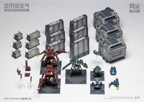 Ember Obsidian Protocol Raid Starter Set | Queti Tectonics Plastic Model