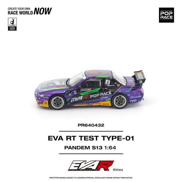 1/64 EVA RT Test Type-01 PANDEM S13 - Evangelion Series | POP RACE Car Model