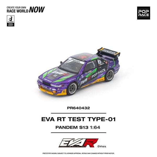 1/64 EVA RT Test Type-01 PANDEM S13 - Evangelion Series | POP RACE Car Model
