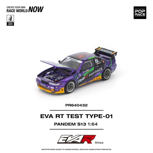 1/64 EVA RT Test Type-01 PANDEM S13 - Evangelion Series | POP RACE Car Model