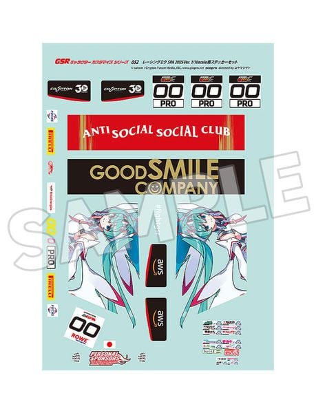 GSR Character Customization Series 052 Racing Miku SPA 2025 Ver. 1/10 Scale 