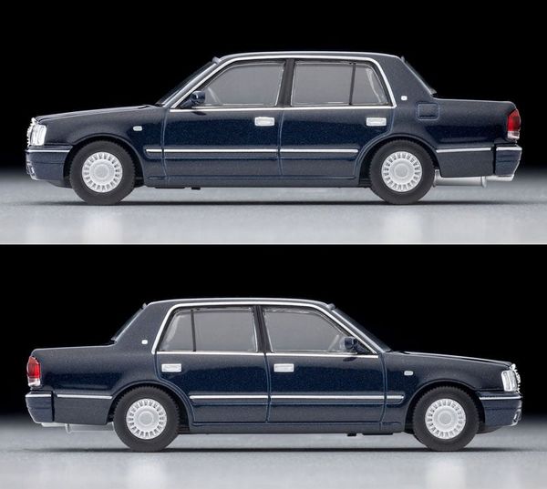 Tomica Limited Vintage NEO LV N375a Toyota Crown Sedan Super Deluxe Navy Blue 1/64 - Toyota Crown | Tomytec Goods