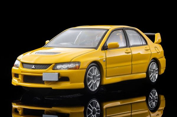 Tomica Limited Vintage NEO LV N376a Mitsubishi Lancer Evolution IX GSR Yellow 2005 1/64 - Tomica | Tomytec Model Car