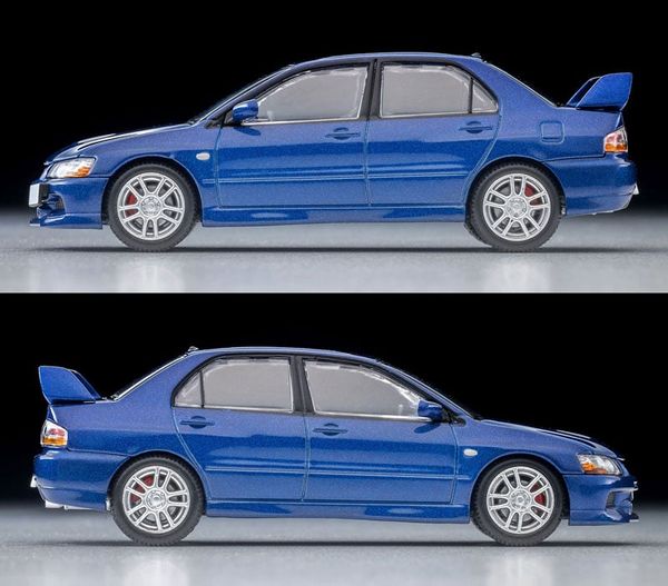 Tomica Limited Vintage NEO LV N376b Mitsubishi Lancer Evolution IX GSR Blue 2005 1/64 - Car Models | Tomytec Model Car