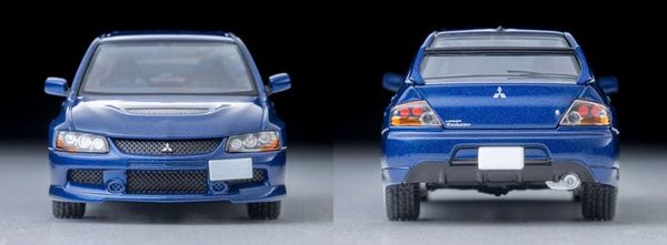 Tomica Limited Vintage NEO LV N376b Mitsubishi Lancer Evolution IX GSR Blue 2005 1/64 - Car Models | Tomytec Model Car
