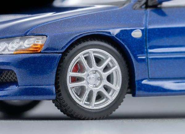 Tomica Limited Vintage NEO LV N376b Mitsubishi Lancer Evolution IX GSR Blue 2005 1/64 - Car Models | Tomytec Model Car