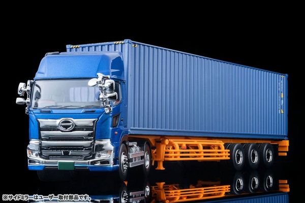 Tomica Limited Vintage NEO LV N292e Hino Profia 40ft Marine Container Trailer Toho Car Corporation TC36H1C34 Blue 1/64 - Car Model | Tomytec