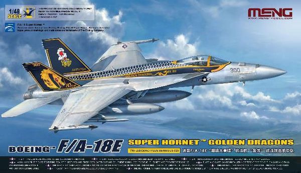 1/48 Boeing F/A-18E Super Hornet Golden Dragons Plastic Model - MENG Model Plastic Model