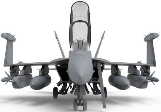 1/48 Boeing EA-18G Growler Electronic Warfare Yellow Jackets - Military Aircraft | MENG Model Plastic Model Kit