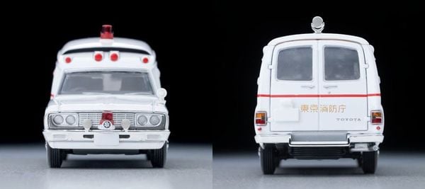 Tomica Limited Vintage LV 216b Toyota Ambulance FS55V Model Honda Fire Department 1/64 - Tomytec Goods