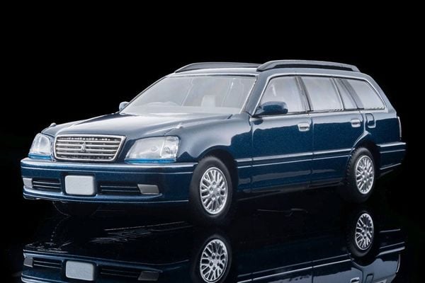 Tomica Limited Vintage NEO LV N378b Toyota Crown Estate Royal Saloon Navy 2000s Model 1/64 - Tomytec Diecast