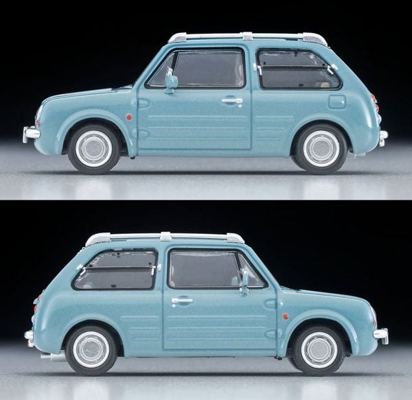 Tomica Limited Vintage NEO LV-N379a Nissan PAO Aqua Gray 1989 Model 1/64 - Nissan PAO | Tomytec Mini Car