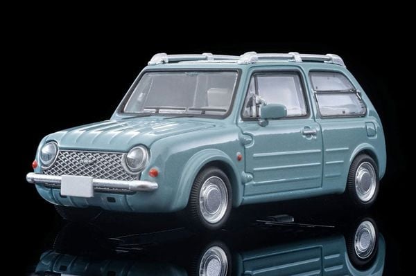 Tomica Limited Vintage NEO LV-N379a Nissan PAO Aqua Gray 1989 Model 1/64 - Nissan PAO | Tomytec Mini Car