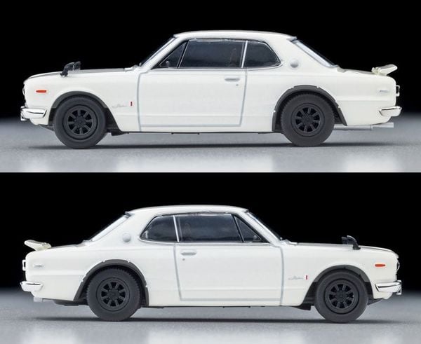 Tomica Limited Vintage NEO LV N380a Nissan Skyline Hardtop 2000GT R w/RS Watanabe Wheel White 72 Model 1/64 - Nissan Skyline | Tomytec Mini Car