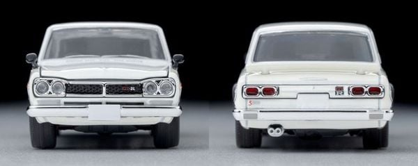 Tomica Limited Vintage NEO LV N380a Nissan Skyline Hardtop 2000GT R w/RS Watanabe Wheel White 72 Model 1/64 - Nissan Skyline | Tomytec Mini Car