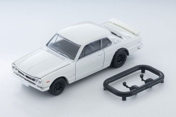 Tomica Limited Vintage NEO LV N380a Nissan Skyline Hardtop 2000GT R w/RS Watanabe Wheel White 72 Model 1/64 - Nissan Skyline | Tomytec Mini Car