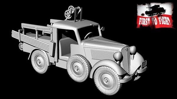1/72 Polish Fiat 508/518 Telephone Tractor Plastic Model | FTF Goods