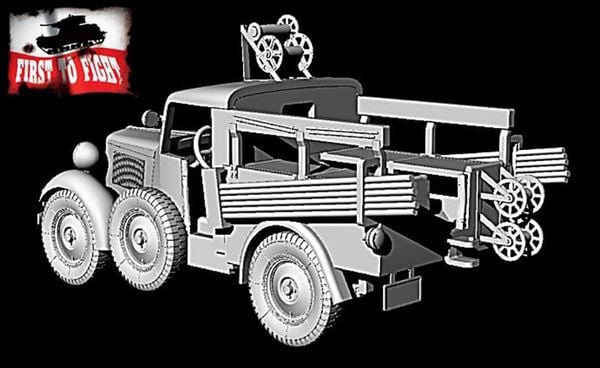 1/72 Polish Fiat 508/518 Telephone Tractor Plastic Model | FTF Goods