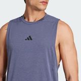  Áo Tank Top Adidas Tập Luyện Designed for Training - Màu Xanh Da Trời - IX9162 