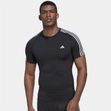  Áo Thun Adidas Tập Luyện 3 Sọc Techfit - Màu Đen 