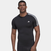  Áo Thun Adidas Tập Luyện 3 Sọc Techfit - Màu Đen 